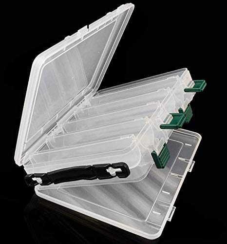 Visible Hard Plastic Clear Double-Sided Fishing Lure Hook Tackle Box
| Clear Hard Plastic Double-Sided Fishing Lure Hoo