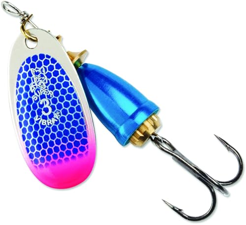 Blue Fox Classic Vibrax 05 Tackle for Bass Fishing, Blue Scale Pink Tip UV, 7/16oz
| Blue Fox Classic Vibrax 05 Tackle,