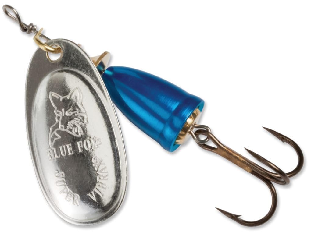 Blue Fox Classic Vibrax 01 Plated Tackle for Bass Fishing in Lakes and Reservoirs with Ultimate Sensitivity and Durabili