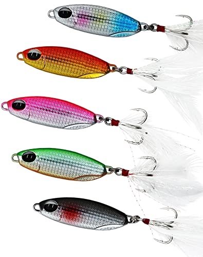 Metal Hard Jigging Spoons Fishing Lures for Bass Crappie Trout Salmon Freshwater Anglers
| Laser Micro Fishing Lures: M