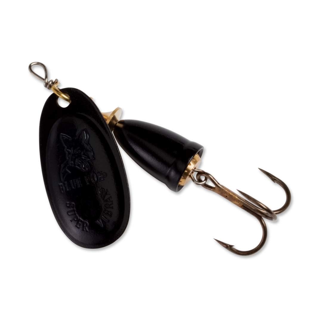Blue Fox Classic Vibrax 04 Painted Tackle Black/Black for Bass Fishing, 3/8oz, High-Quality Jigging Action, Ideal for Ba