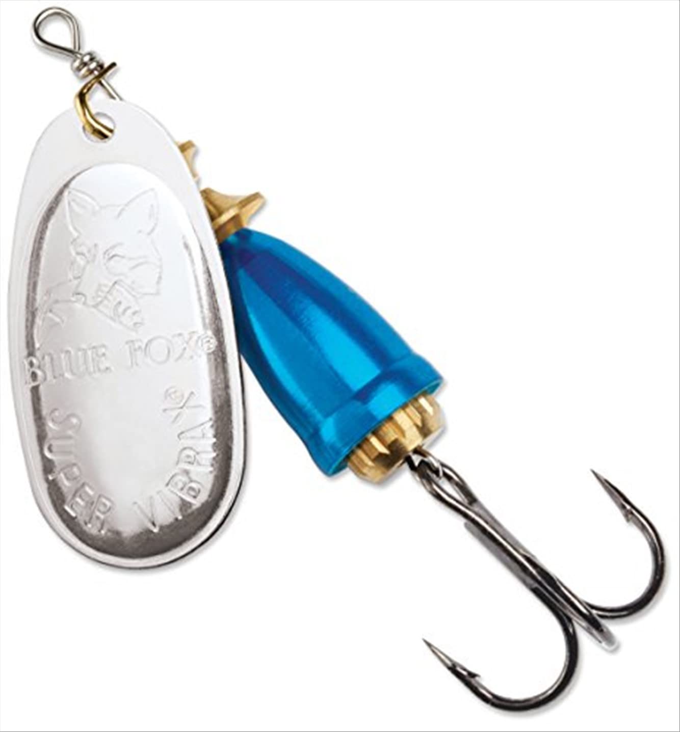 Blue Fox Classic Vibrax 06 Plated 5/8 Fishing Lure - Silver/Chrome Blue, Size- |75