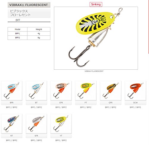 Blue Fox Classic Vibrax 1/8oz Spinning Lure for Bass Fishing