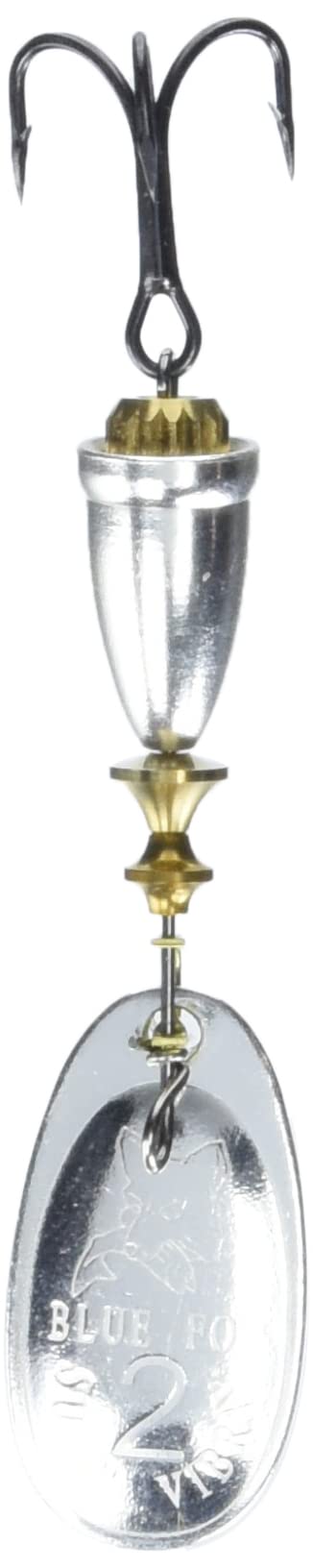 Blue Fox Classic Vibrax Plated 3/16 Oz Fishing Lures for Bass Tournament Use in Clear Water