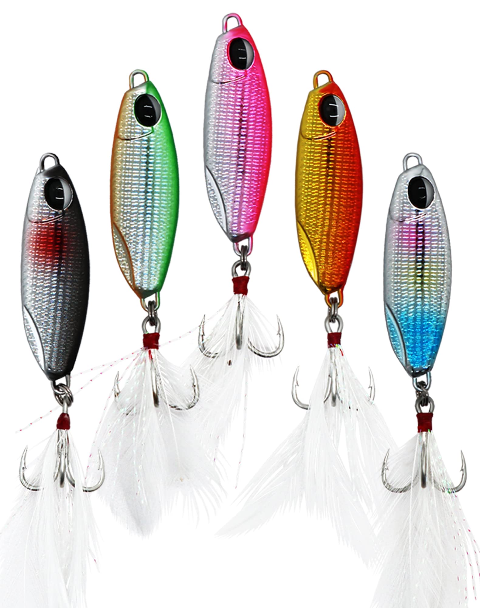 Metal Hard Jigging Spoons Fishing Lures for Bass Crappie Trout Salmon Freshwater Anglers
| Laser Micro Fishing Lures: M