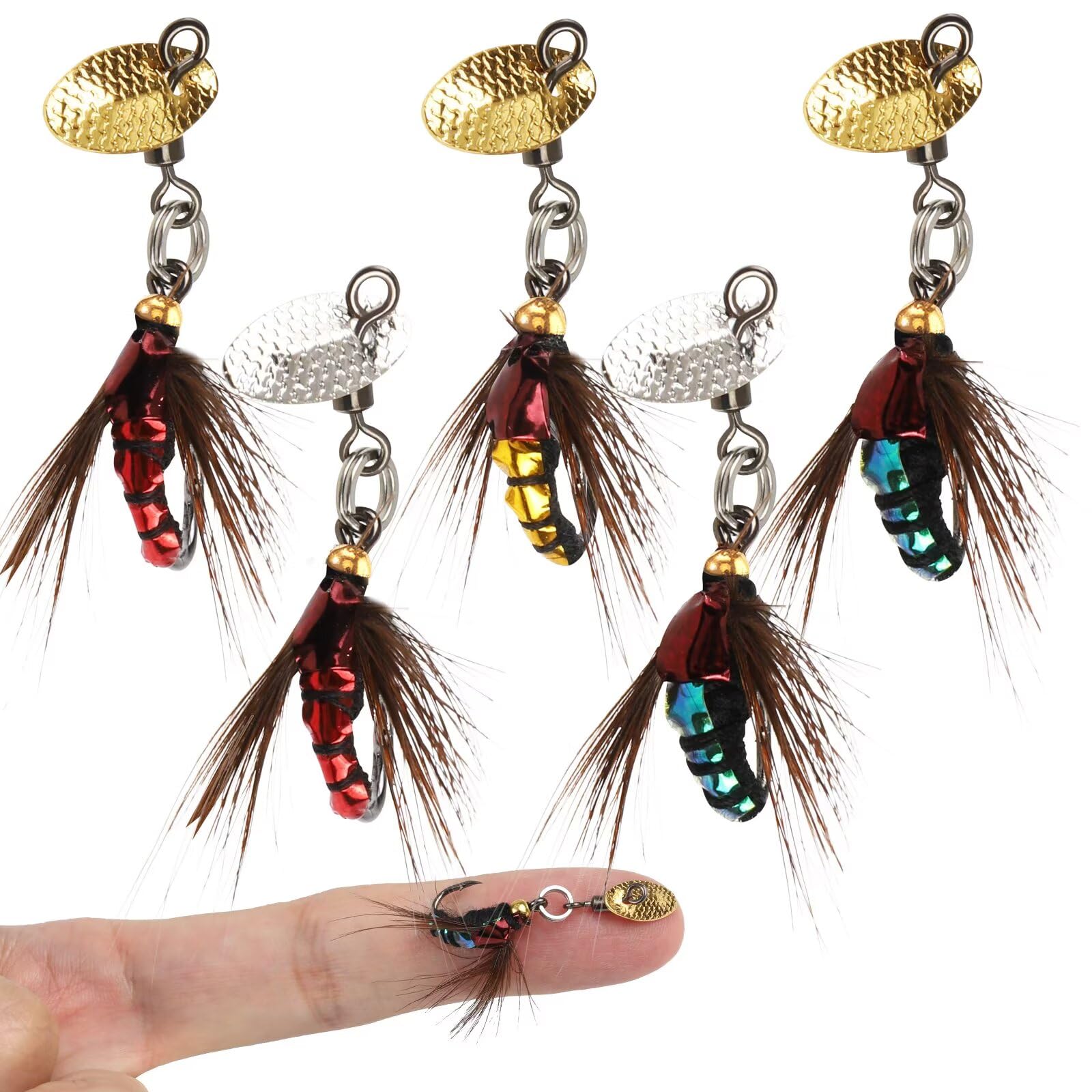 Dovesun Wet Flies Lures for Bass Fishing
| Dovesun Wet Flies with Spinner for Pike
| Dovesun Wet Flies Lures for Fly Fi