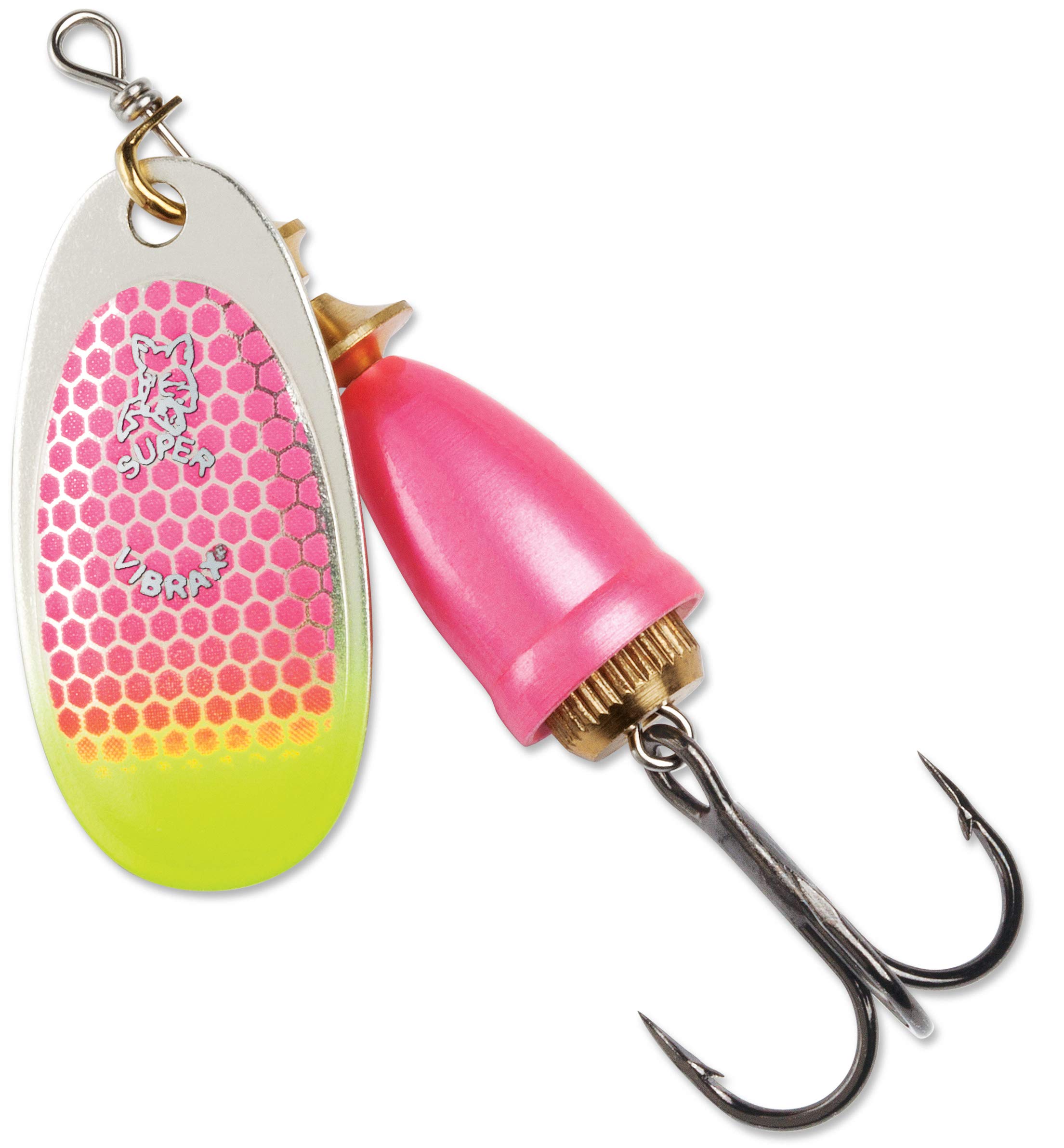 Blue Fox Classic Vibrax 05 Tackle Pink Scale Chartreuse Tip UV Fishing Lure